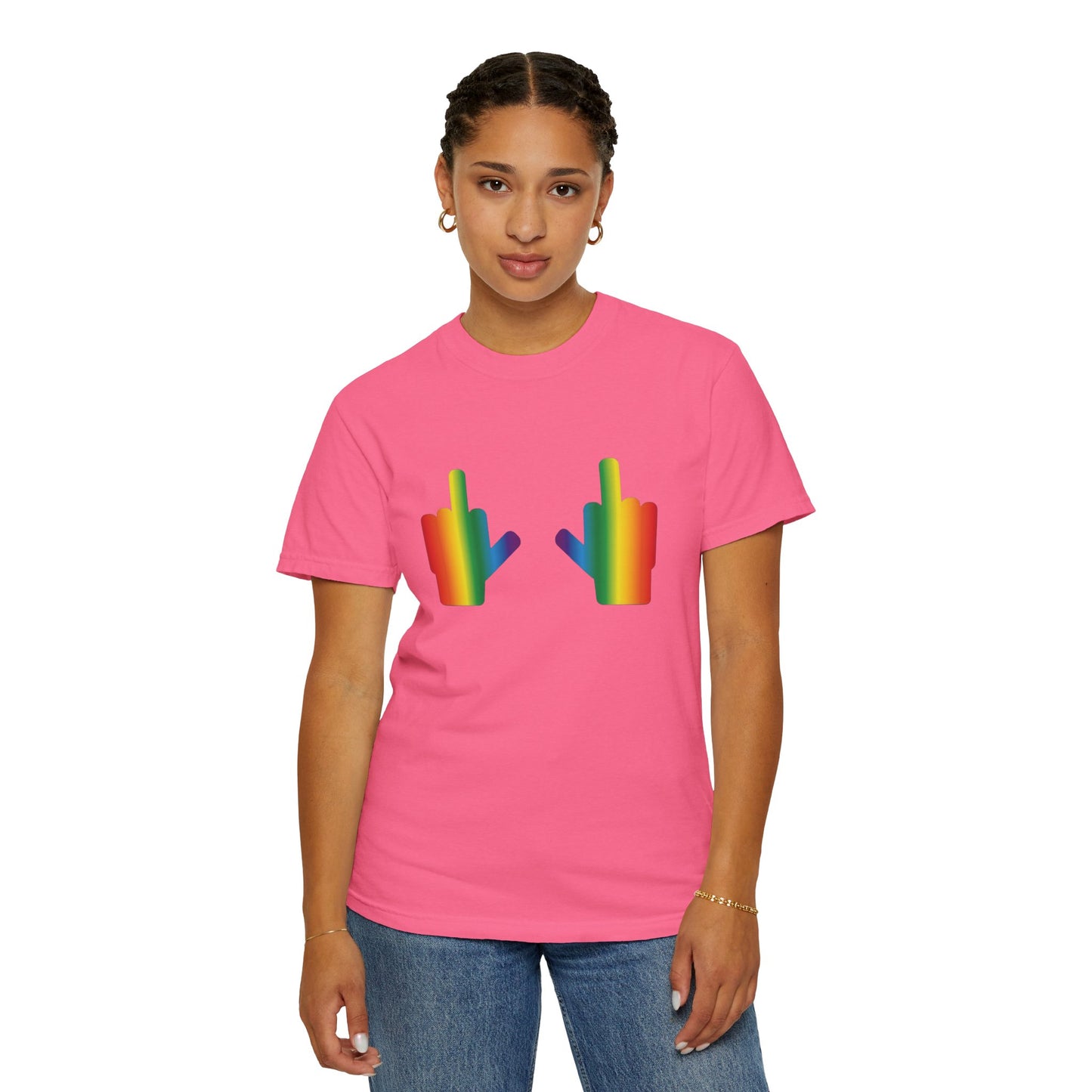 ππF* Around and Find Out PRIDE Unisex Garment-Dyed Ta-Ta T-Shirt