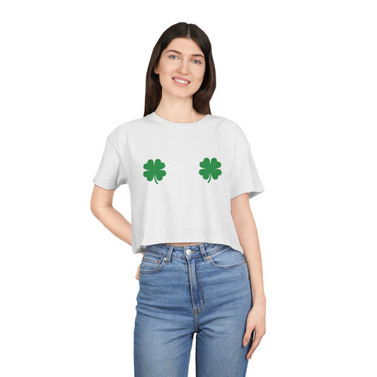 ☘️ Shamrock & Roll Women’s Crop Ta-Ta Tee