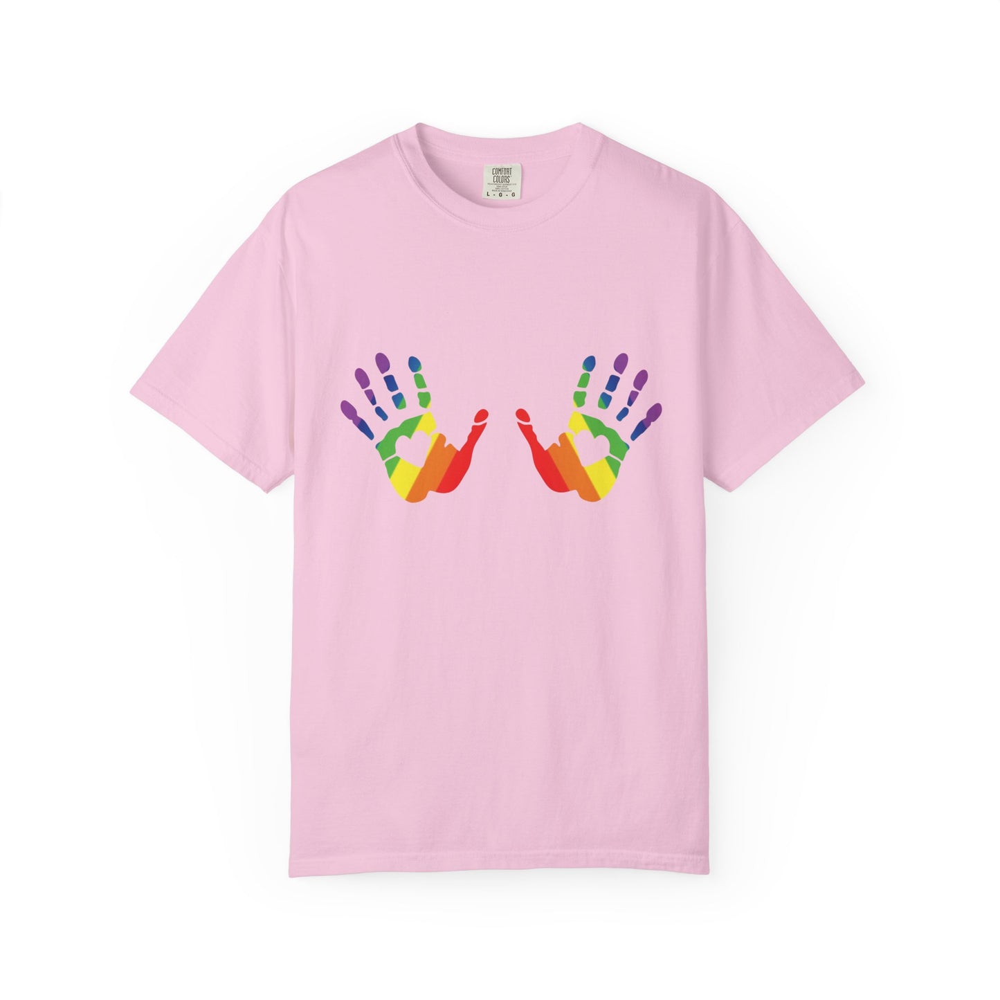 ππ Hands On Equality PRIDE Unisex Garment-Dyed Ta-Ta T-Shirt