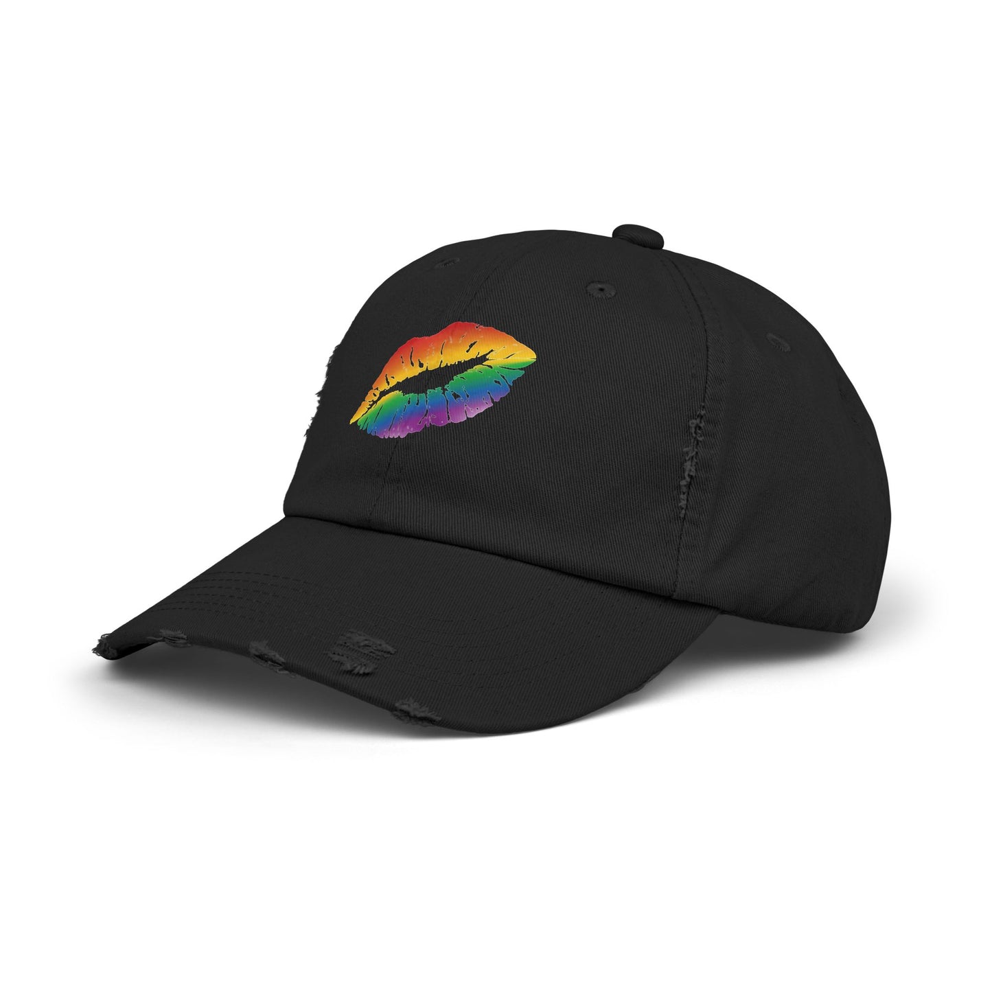 🧢🌈 My Lips Aren’t Sealed PRIDE Unisex Distressed Cap