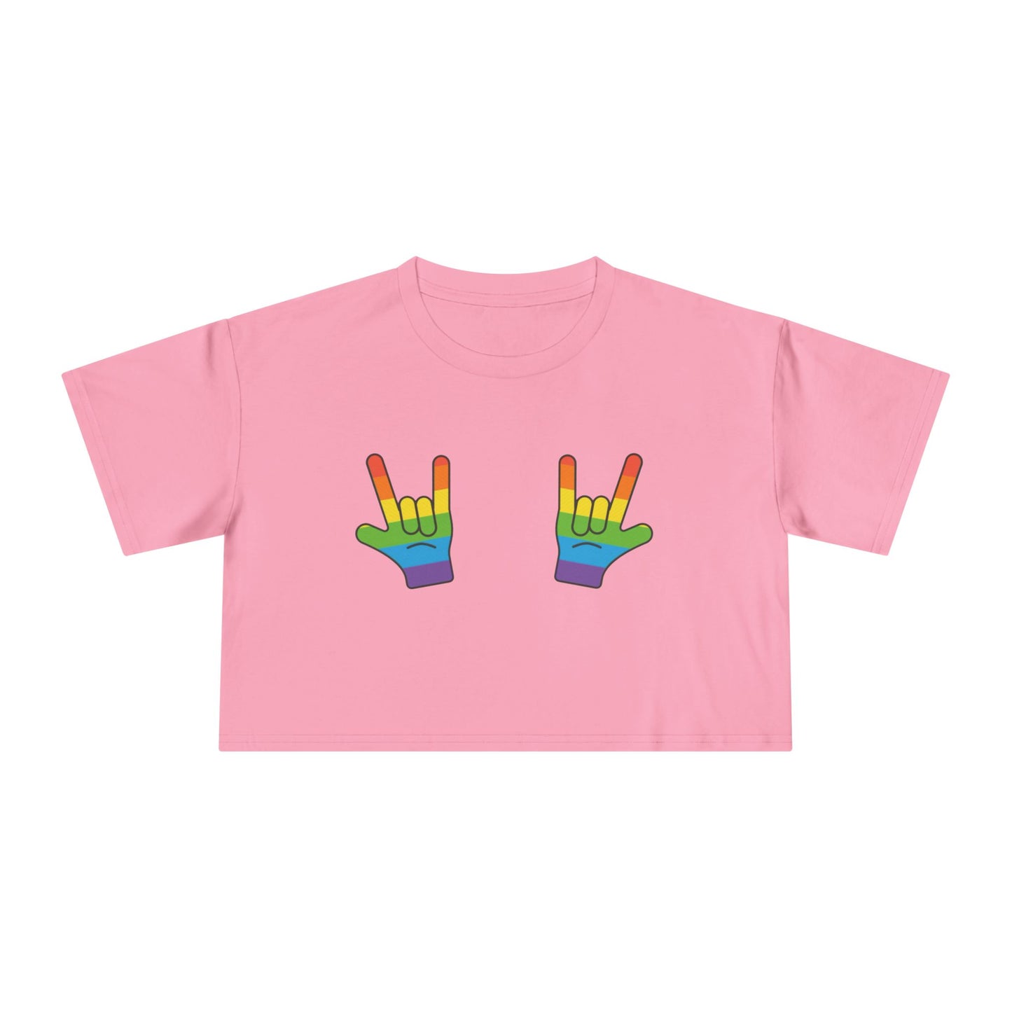 🤘🌈 Rage Against the Heteronormative Women’s Crop Ta-Ta Tee