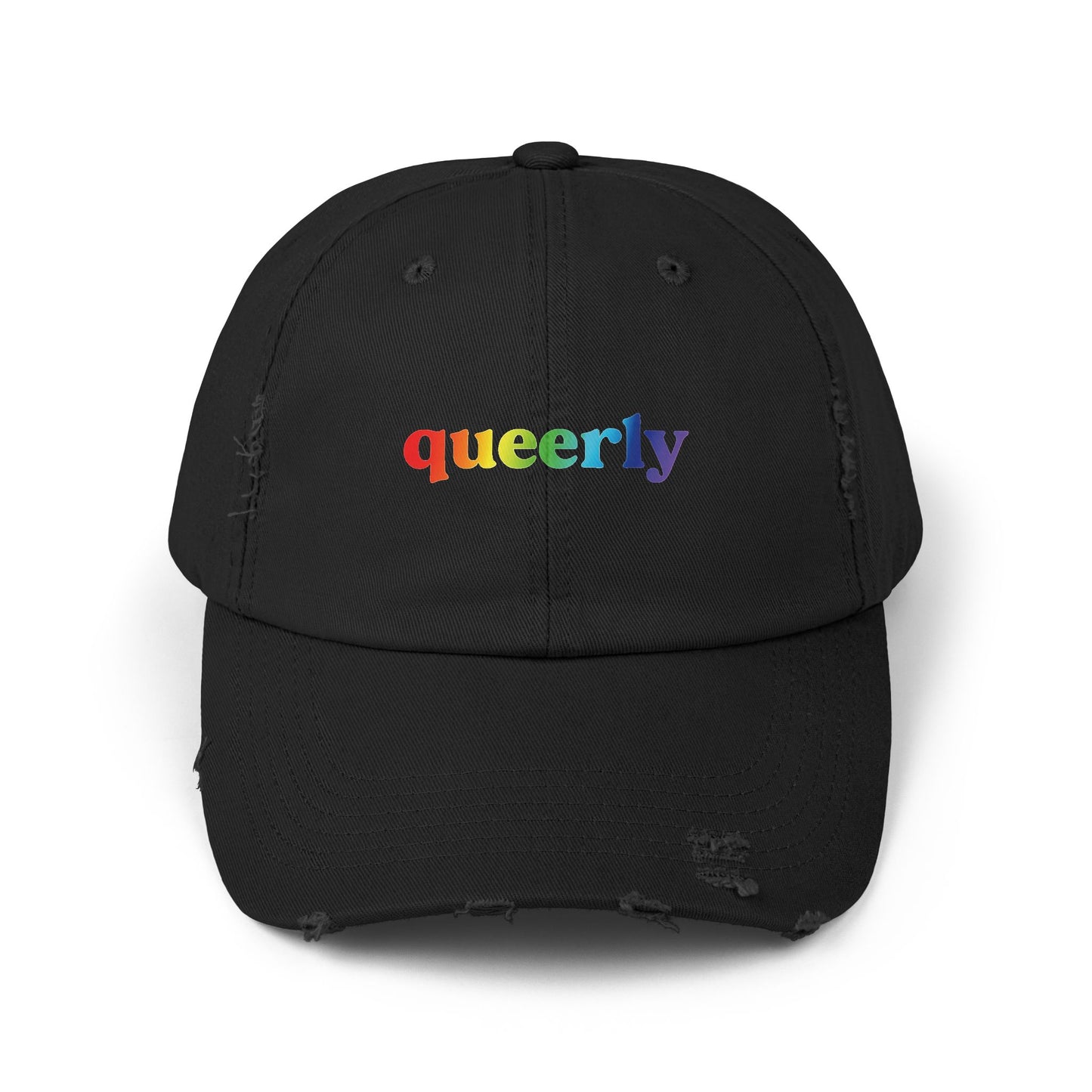 🧢🌈 Herely & Queerly PRIDE Unisex Distressed Cap