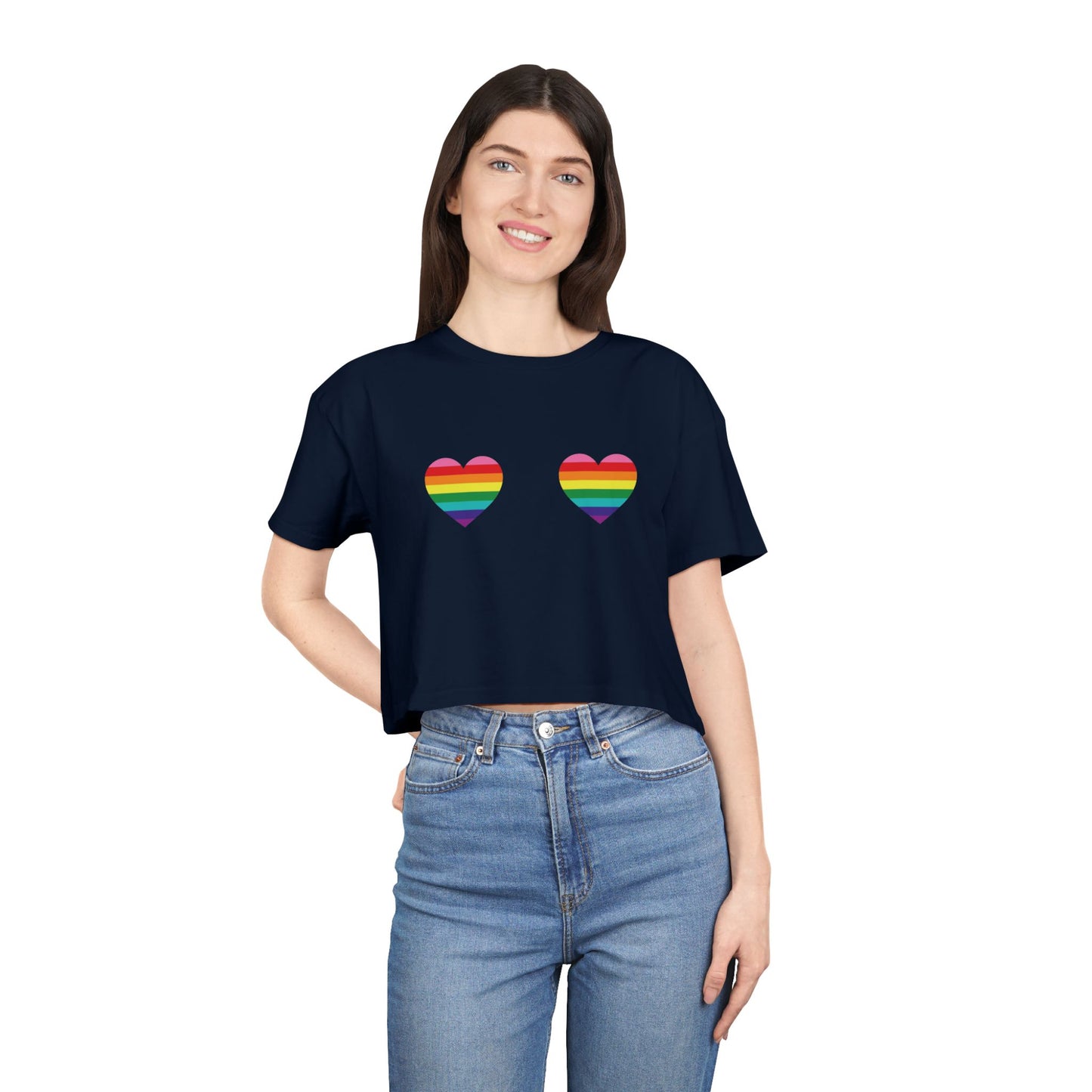 ππ Love Looks Like This PRIDE Crop Ta-Ta Tee