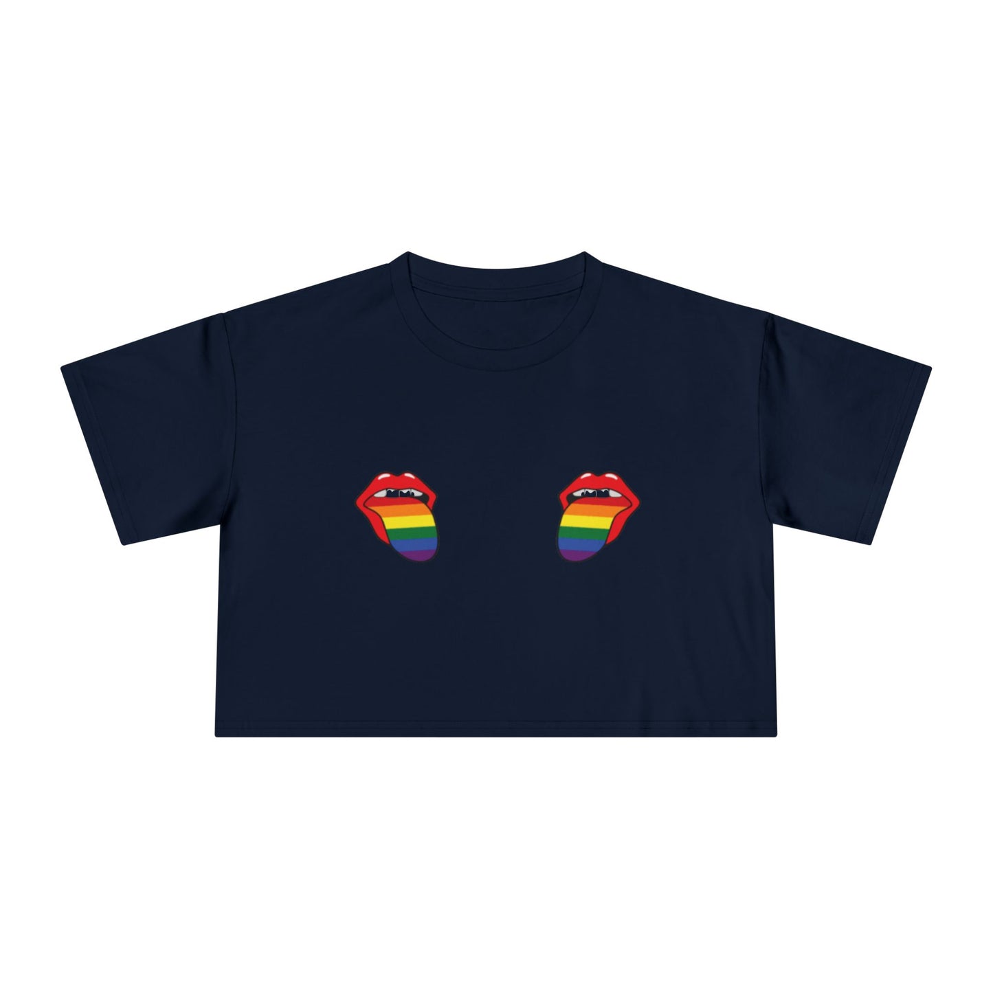 🌈👅Taste the Gay Agenda PRIDE Crop Ta-Ta Tee