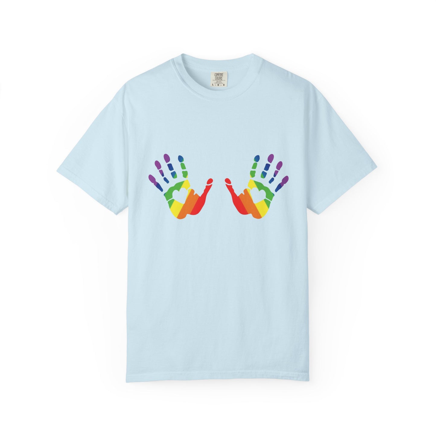 ππ Hands On Equality PRIDE Unisex Garment-Dyed Ta-Ta T-Shirt