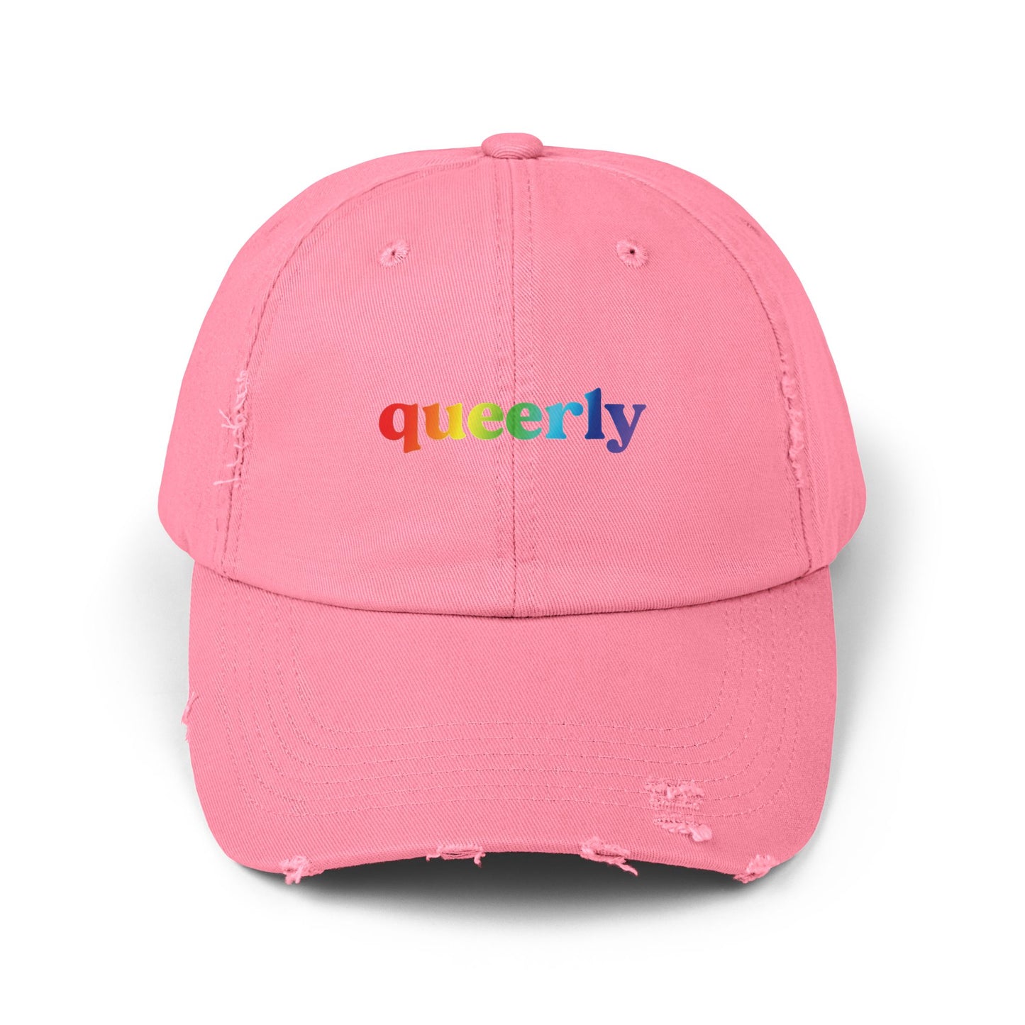 🧢🌈 Herely & Queerly PRIDE Unisex Distressed Cap