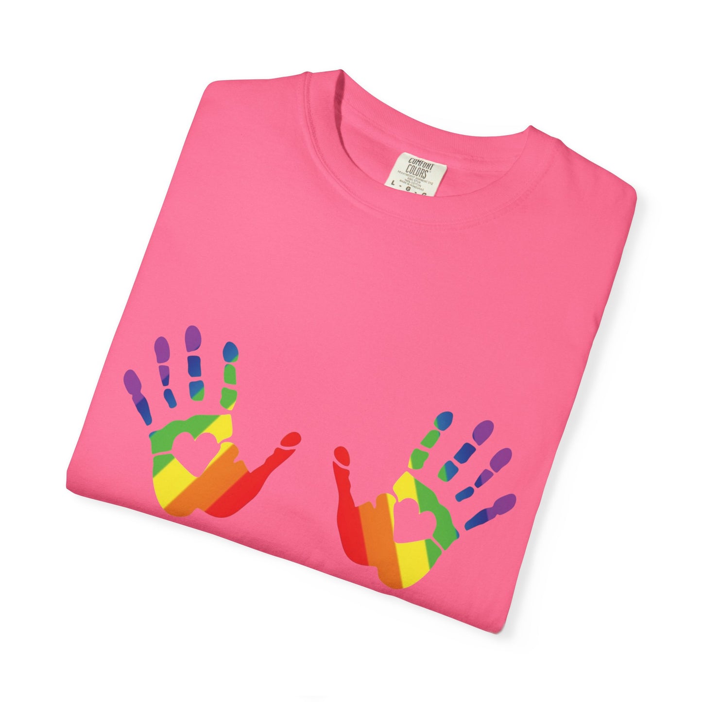 ππ Hands On Equality PRIDE Unisex Garment-Dyed Ta-Ta T-Shirt