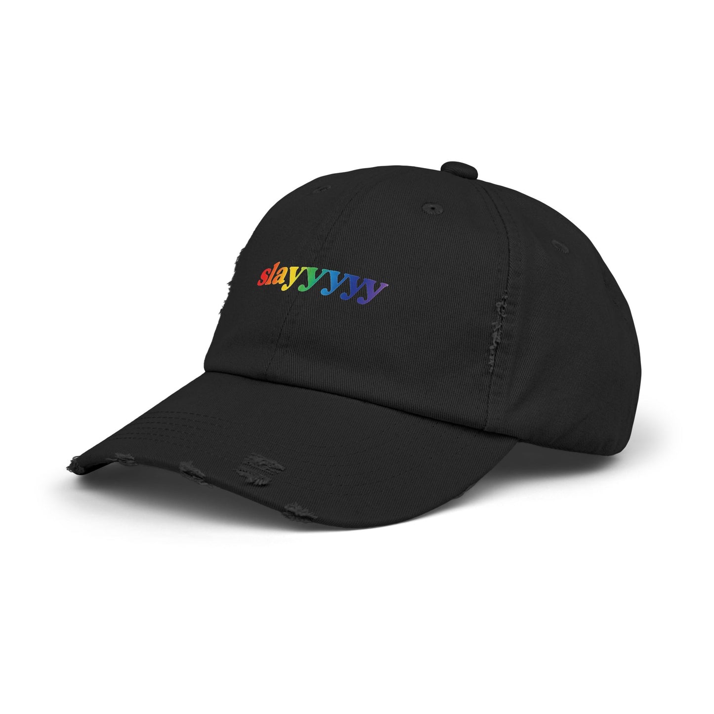 🧢🌈 Slay All Day PRIDE Unisex Distressed Ca
