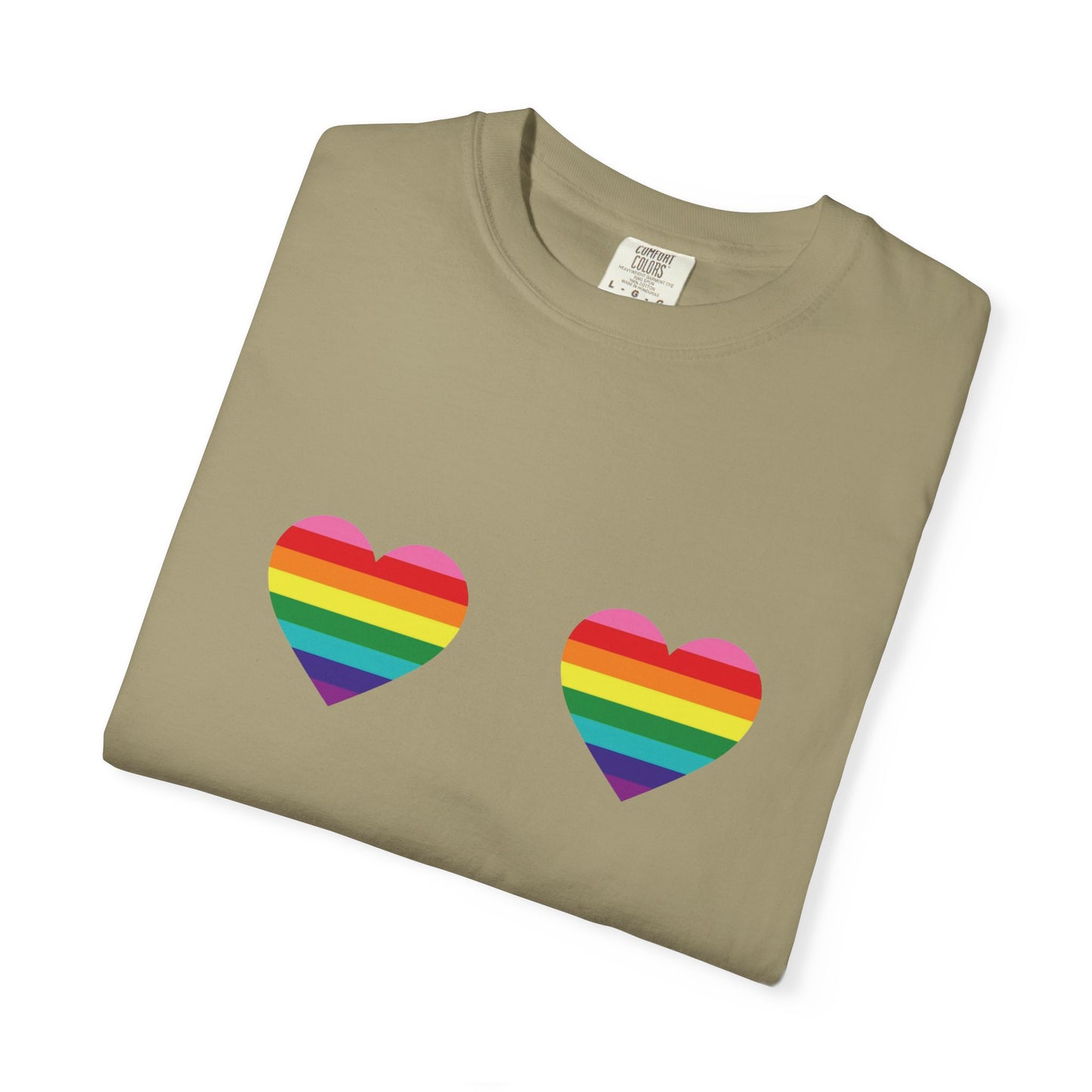 ππ Love Looks Like This PRIDE Unisex Garment-Dyed Ta-Ta T-Shirt