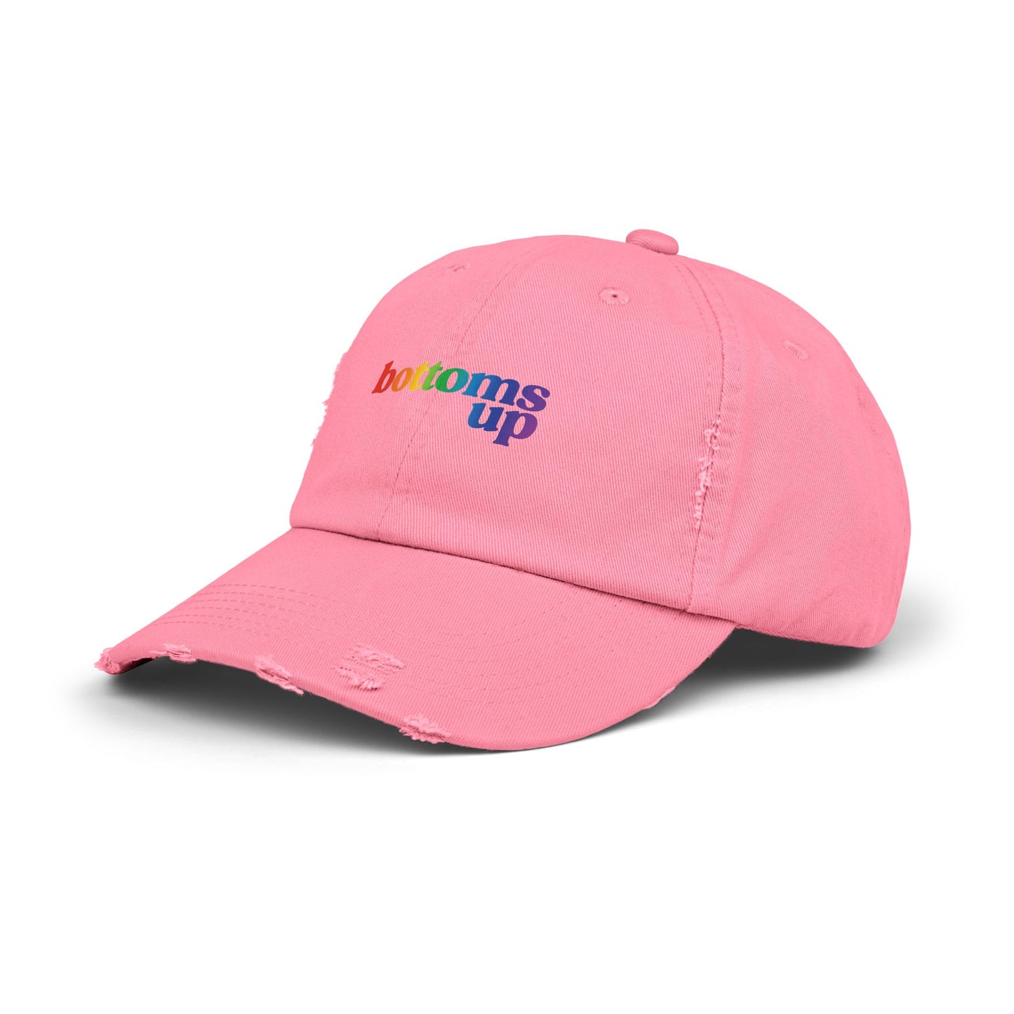 🧢🌈 Bottoms Up, Beeyotches PRIDE Unisex Distressed Cap