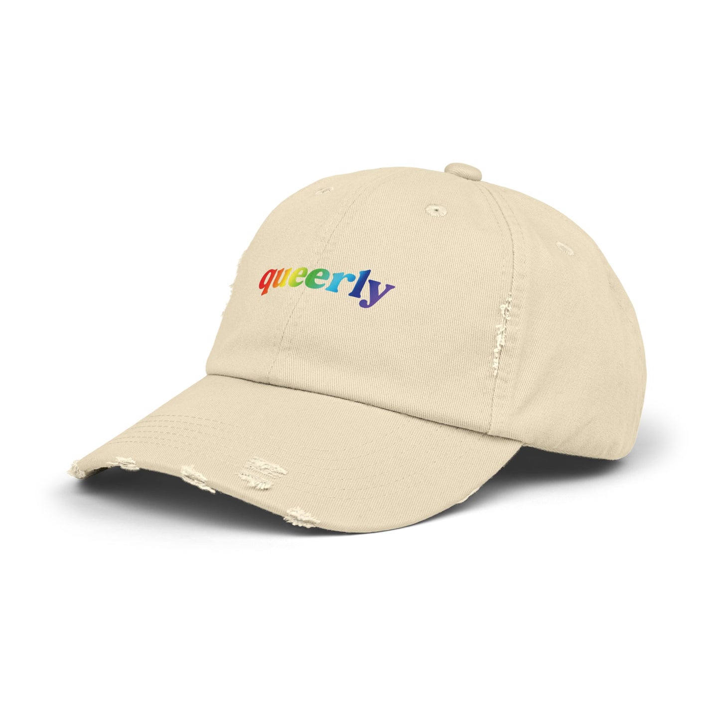 🧢🌈 Herely & Queerly PRIDE Unisex Distressed Cap