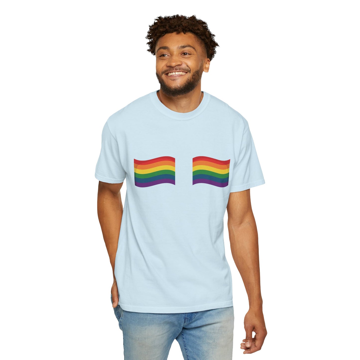 π³οΈβπ Catch Me Waving PRIDE Unisex Garment-Dyed Ta-Ta T-Shirt