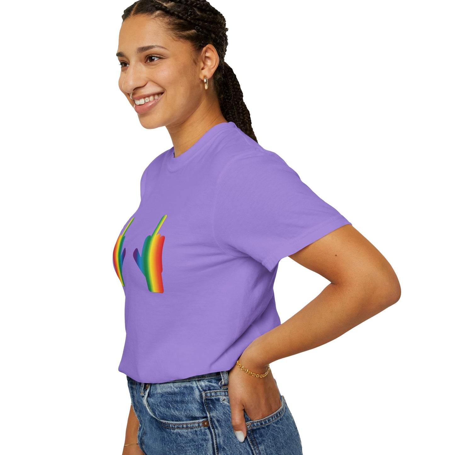 ππF* Around and Find Out PRIDE Unisex Garment-Dyed Ta-Ta T-Shirt