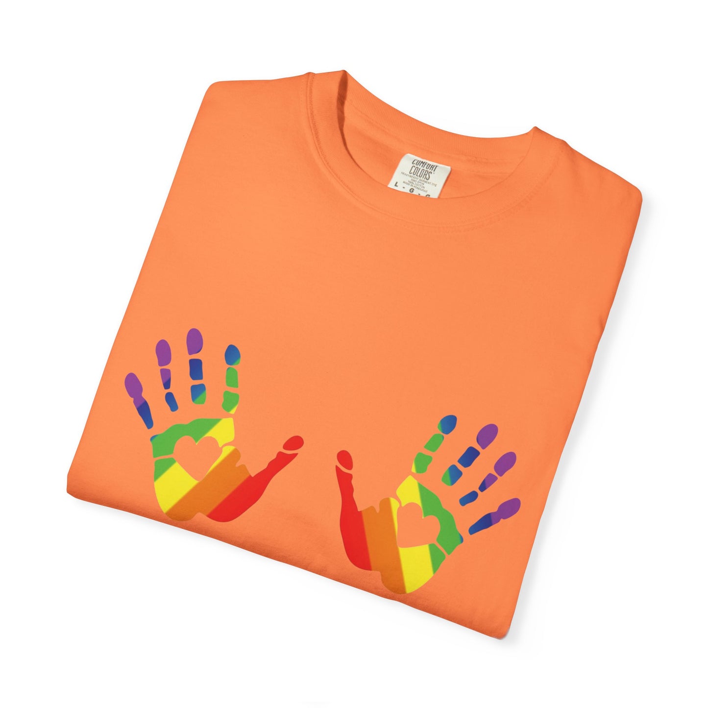 ππ Hands On Equality PRIDE Unisex Garment-Dyed Ta-Ta T-Shirt