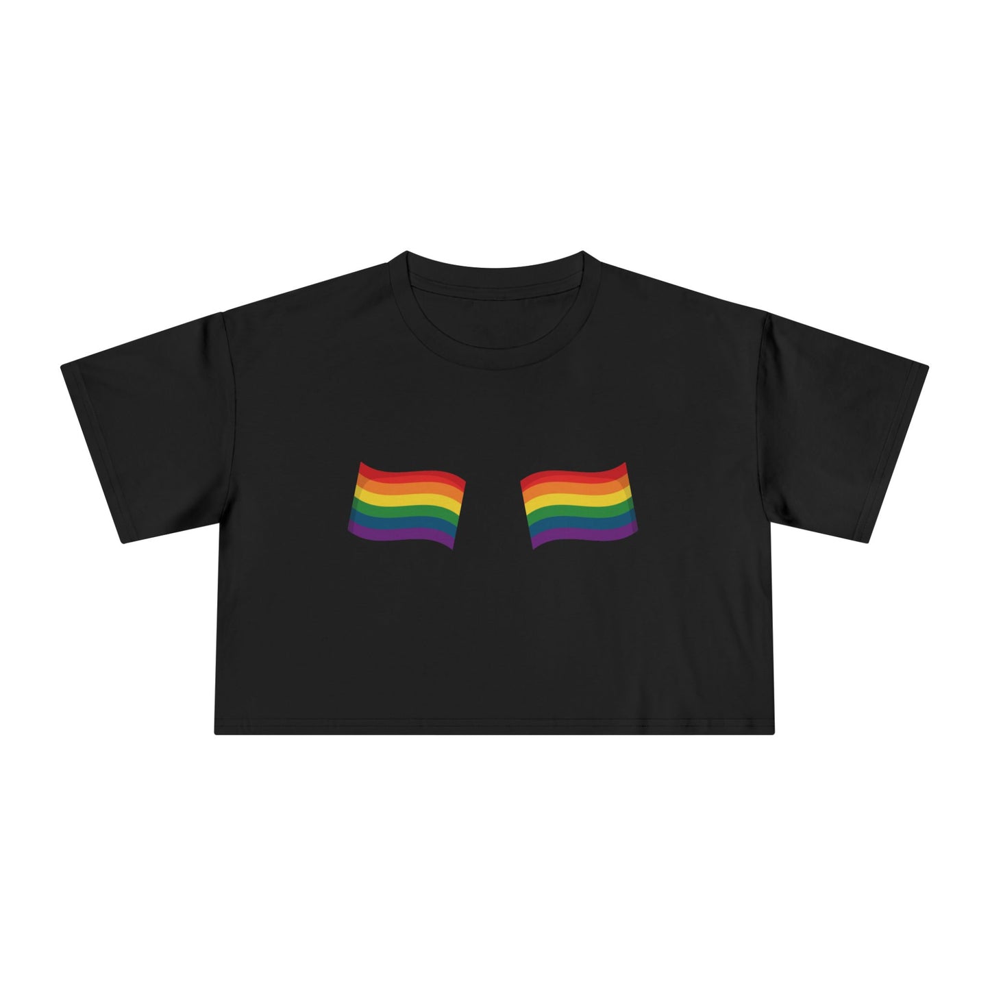 π³οΈβπ Catch Me Waving PRIDE Crop Ta-Ta Tee
