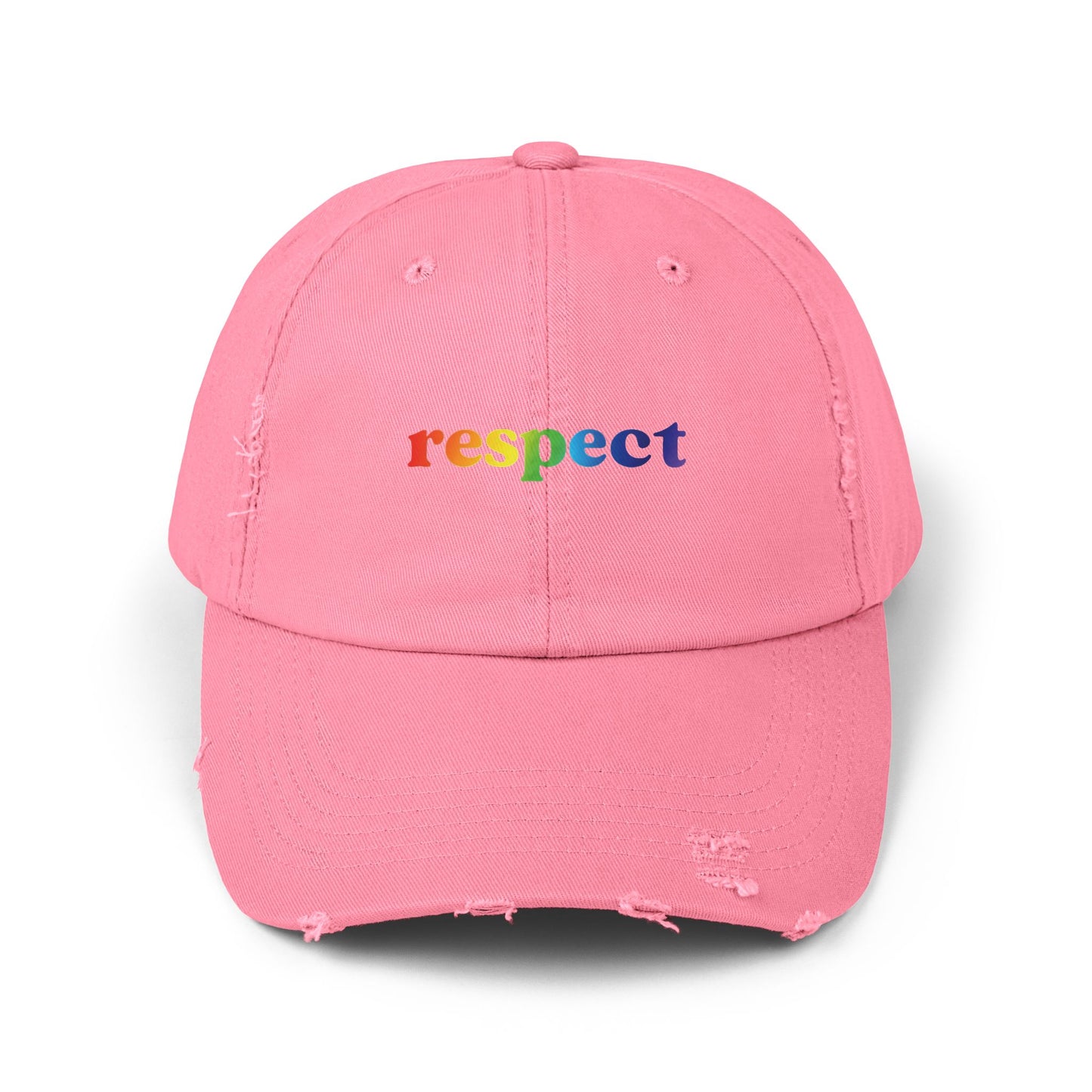 🧢🌈 Put Some Respect on It PRIDE Unisex Distressed Cap