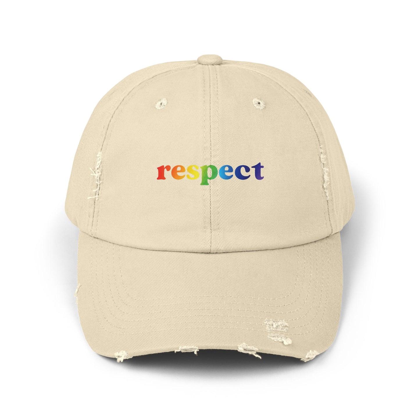 🧢🌈 Put Some Respect on It PRIDE Unisex Distressed Cap