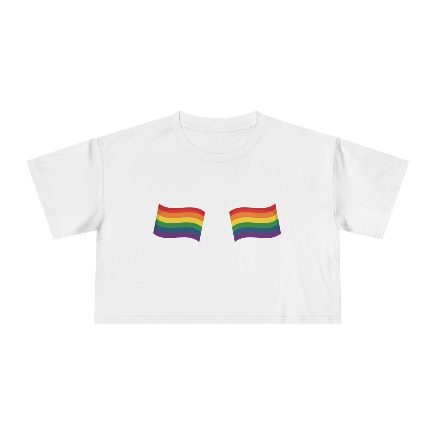 π³οΈβπ Catch Me Waving PRIDE Crop Ta-Ta Tee