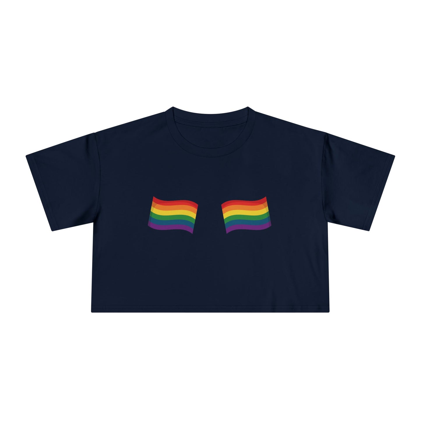 π³οΈβπ Catch Me Waving PRIDE Crop Ta-Ta Tee
