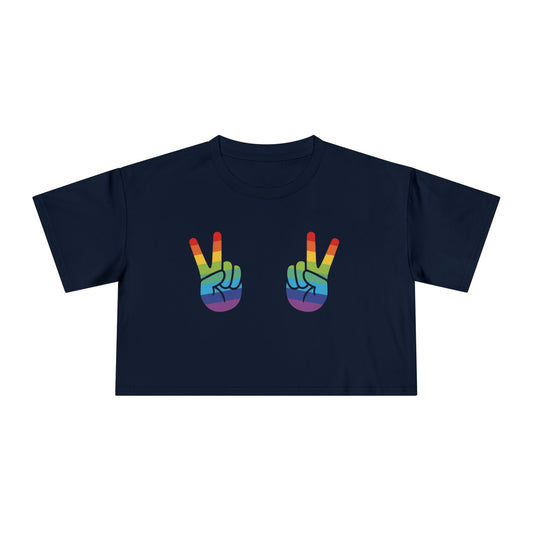 ✌️🌈 V Is for Visibility Women’s Crop Ta-Ta Tee