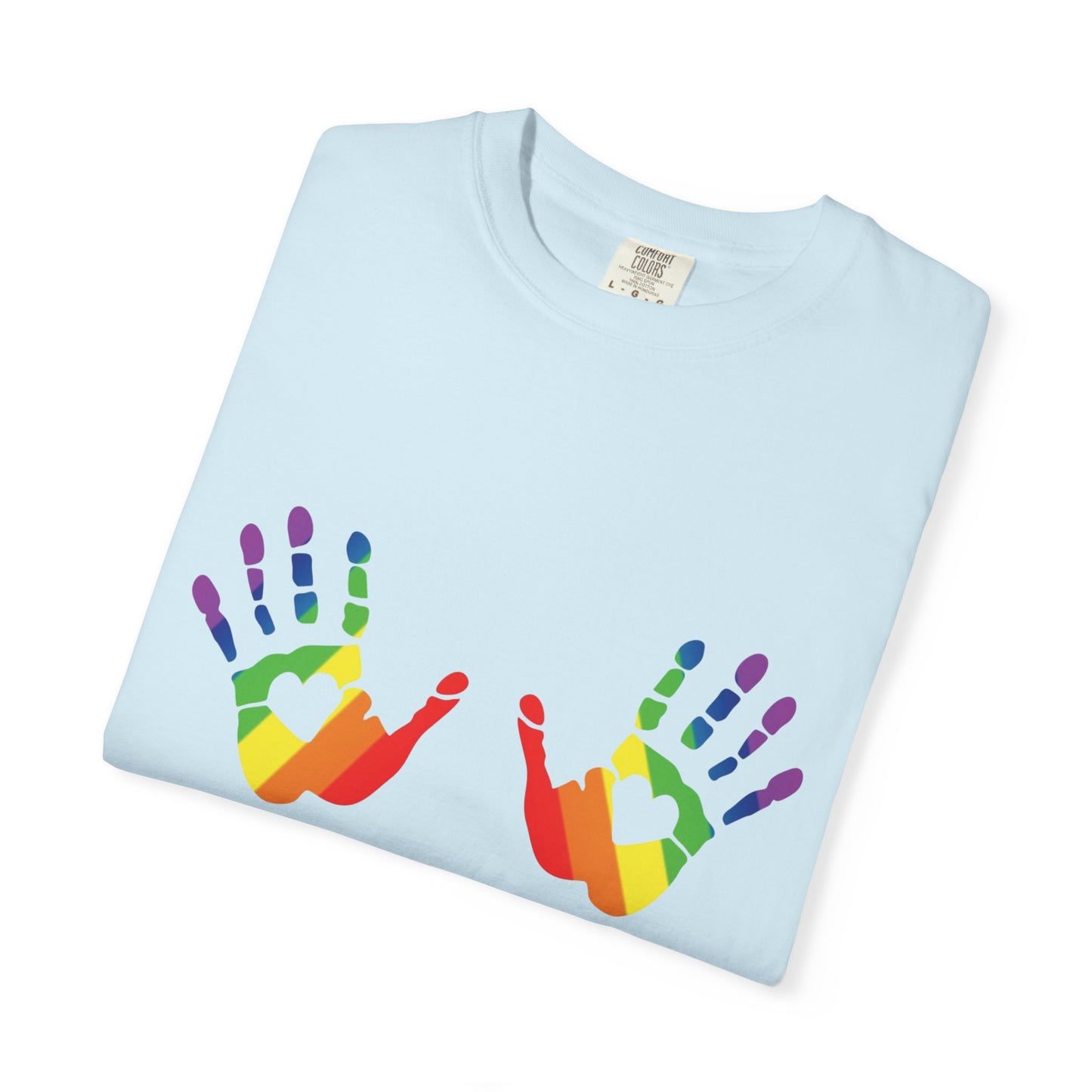 ππ Hands On Equality PRIDE Unisex Garment-Dyed Ta-Ta T-Shirt