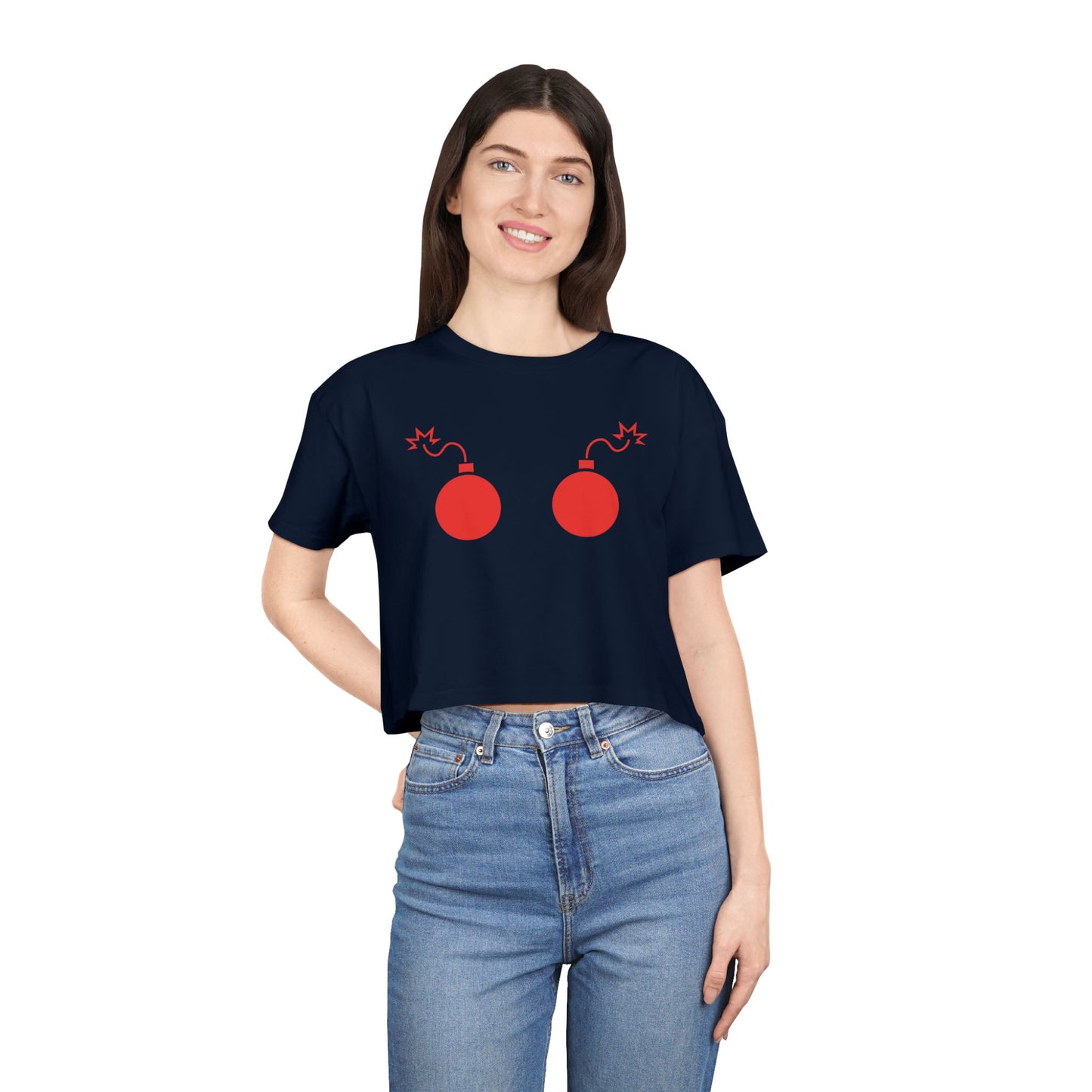 💣 Love is Like a Bomb Women’s Crop Ta-Ta Tee