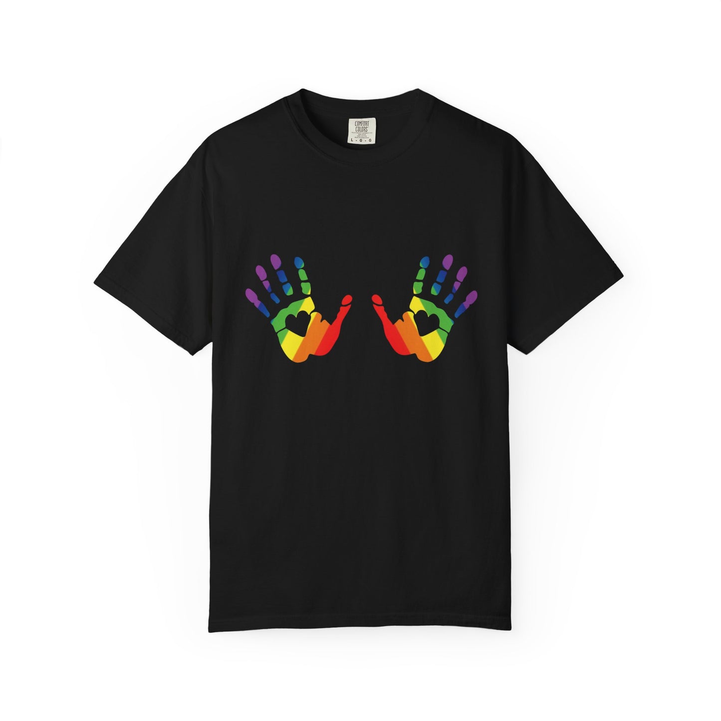 🌈🙌 Hands On Equality PRIDE Unisex Garment-Dyed Ta-Ta T-Shirt