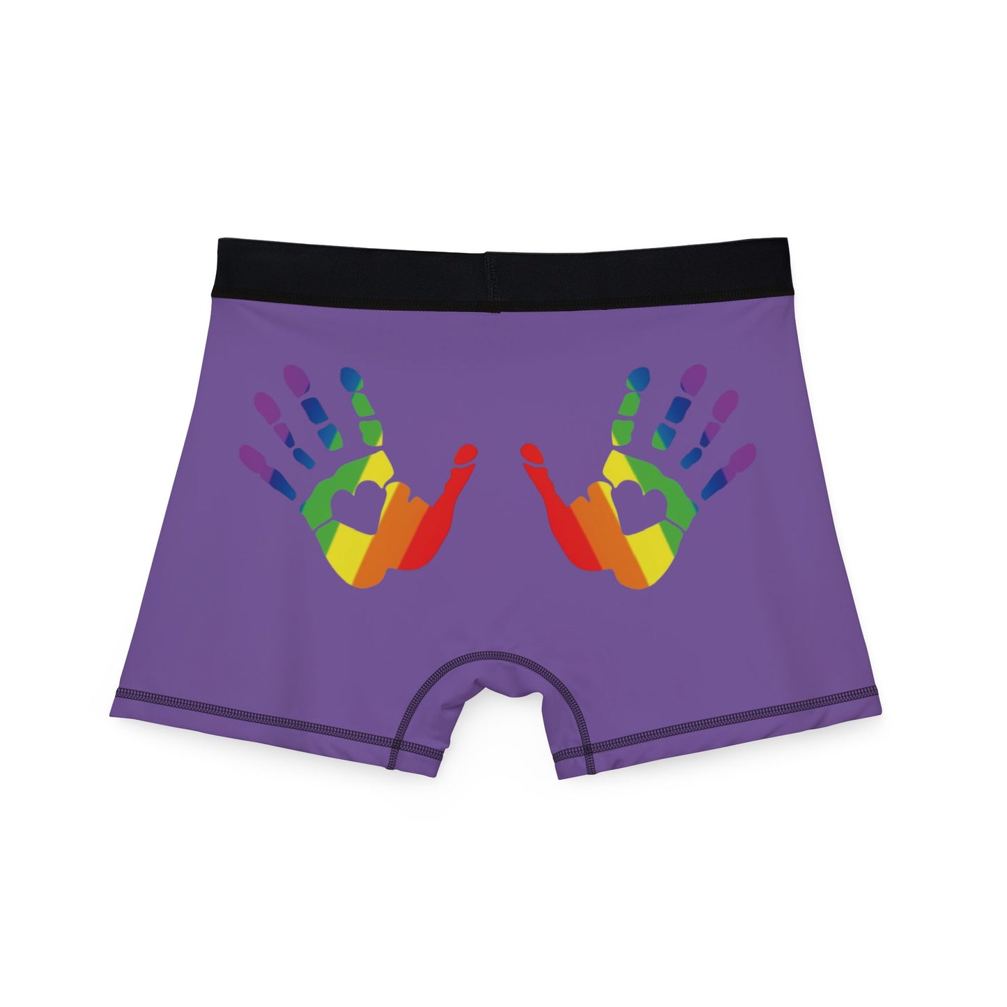 🌈🍑 Hands On & Cheeked Up for Pride Men’s Boxers (Plum & Get It)