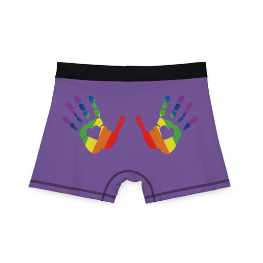 🌈🍑 Hands On & Cheeked Up for Pride Men’s Boxers (Plum & Get It)