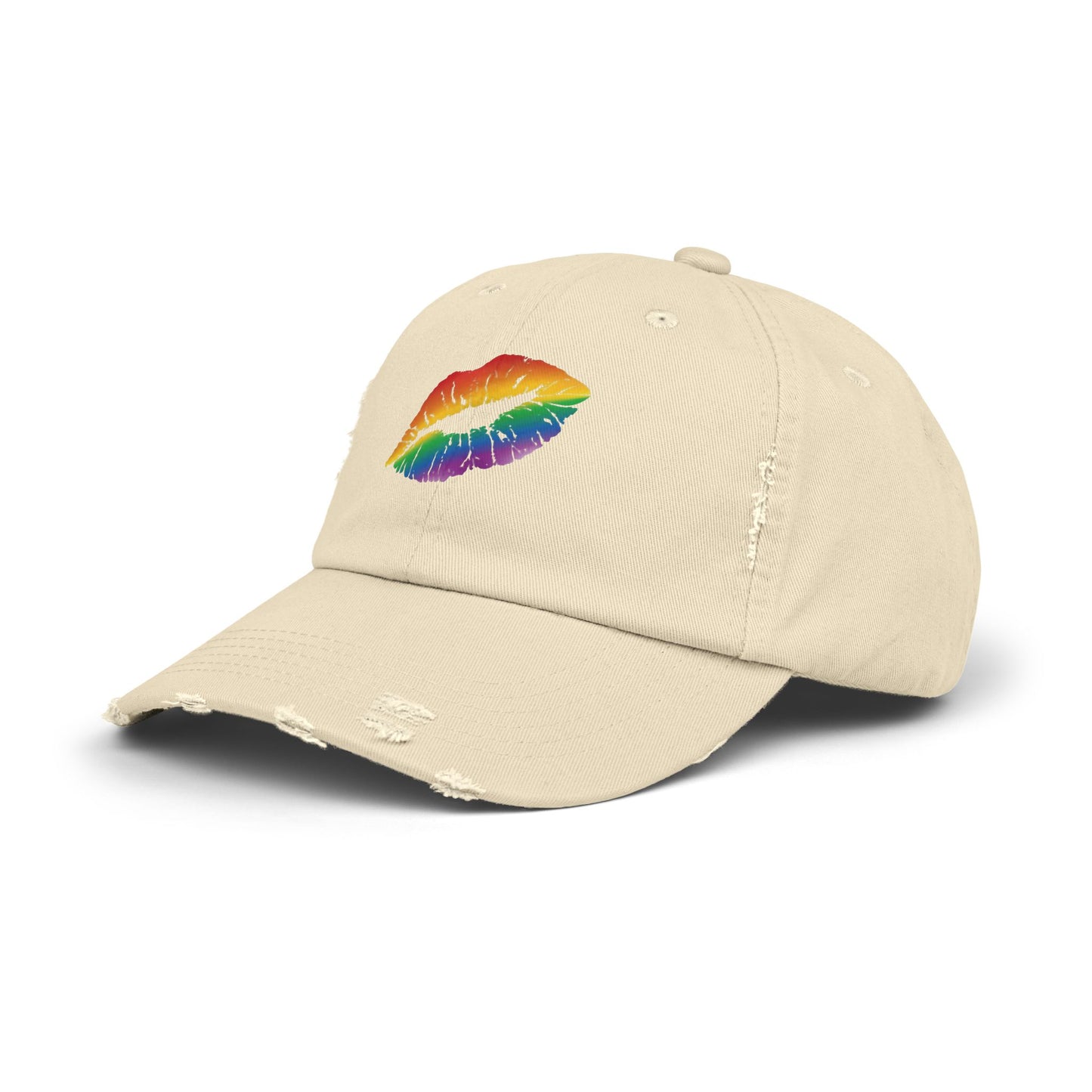 🧢🌈 My Lips Aren’t Sealed PRIDE Unisex Distressed Cap