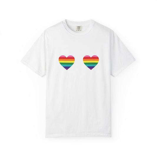 🌈💖 Love Looks Like This PRIDE Unisex Garment-Dyed Ta-Ta T-Shirt