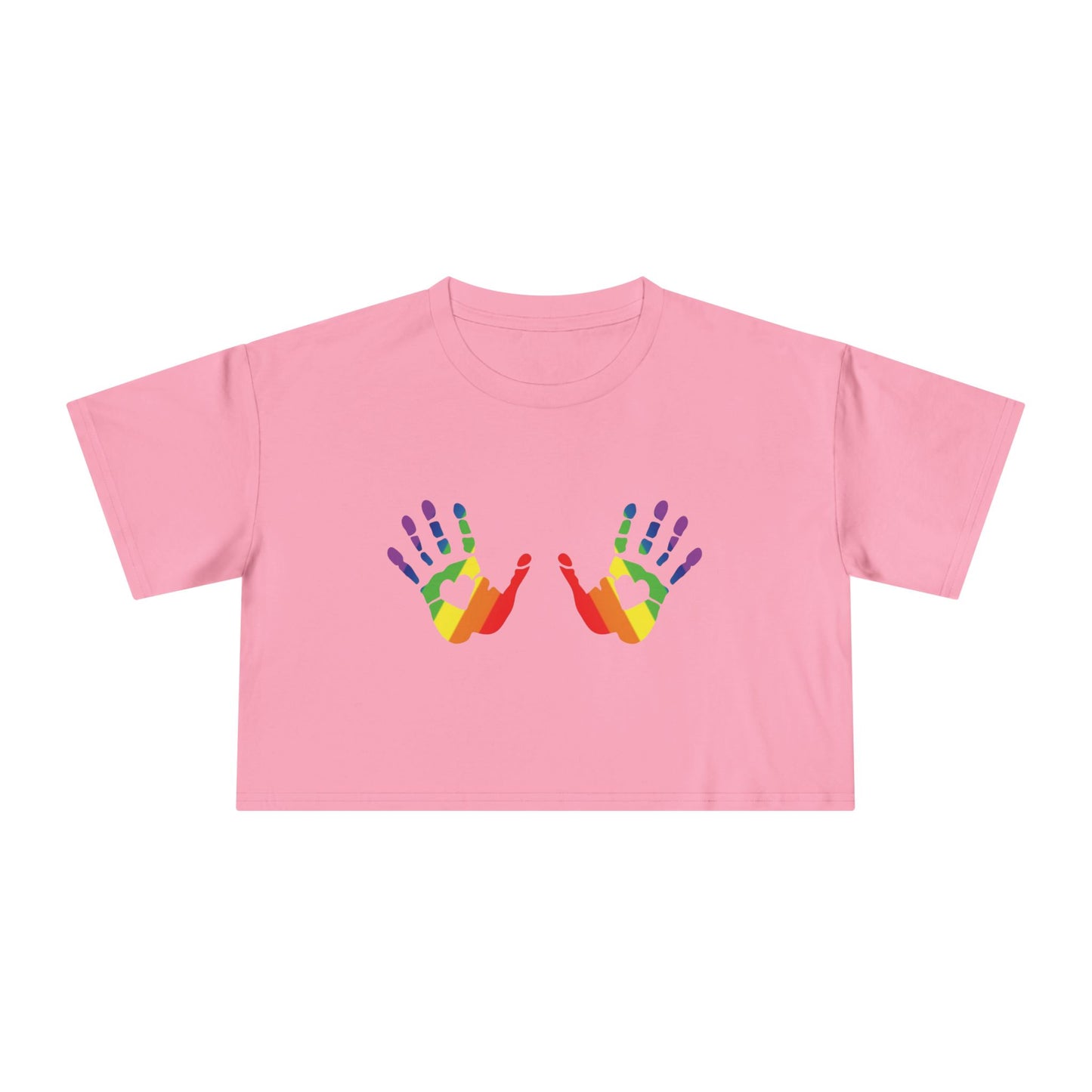 🌈 🙌Hands On Equality PRIDE Crop Ta-Ta Tee