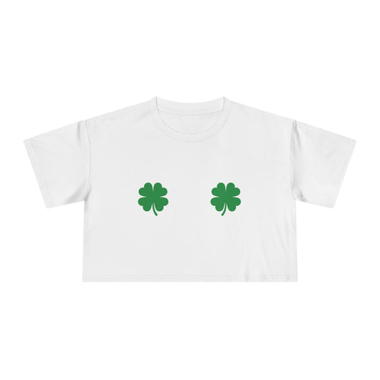 ☘️ Shamrock & Roll Women’s Crop Ta-Ta Tee