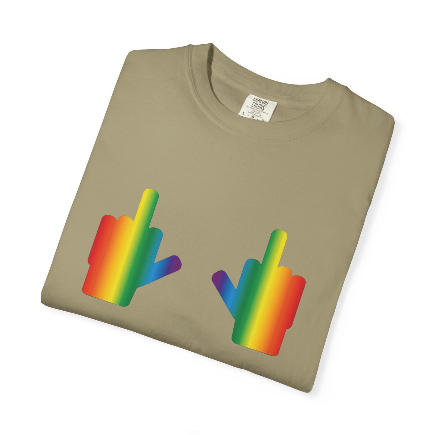 🌈🖕F* Around and Find Out PRIDE Unisex Garment-Dyed Ta-Ta T-Shirt