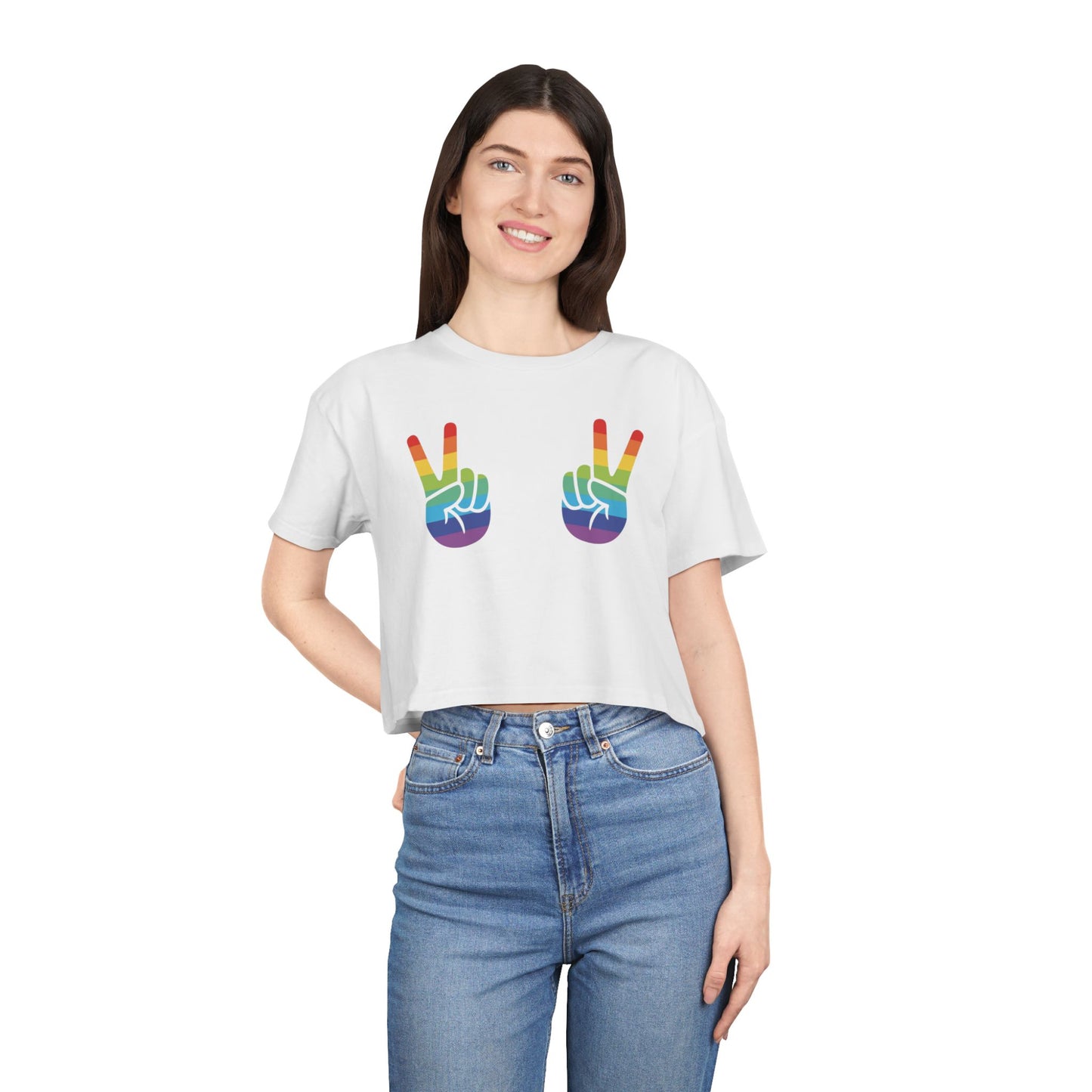 ✌️🌈 V Is for Visibility Women’s Crop Ta-Ta Tee