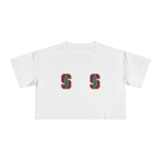 🌲 Fear the Tree Stanford Women’s Crop Ta-Ta Tee