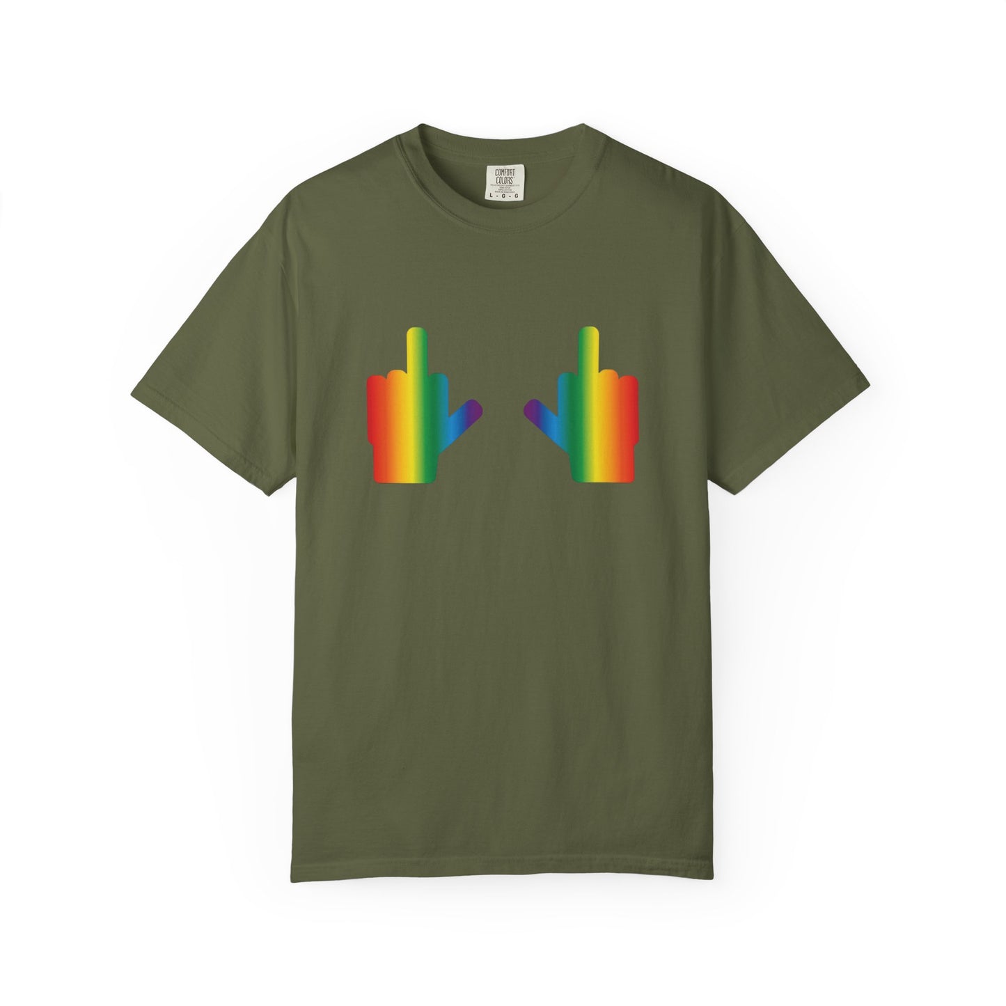🌈🖕F* Around and Find Out PRIDE Unisex Garment-Dyed Ta-Ta T-Shirt