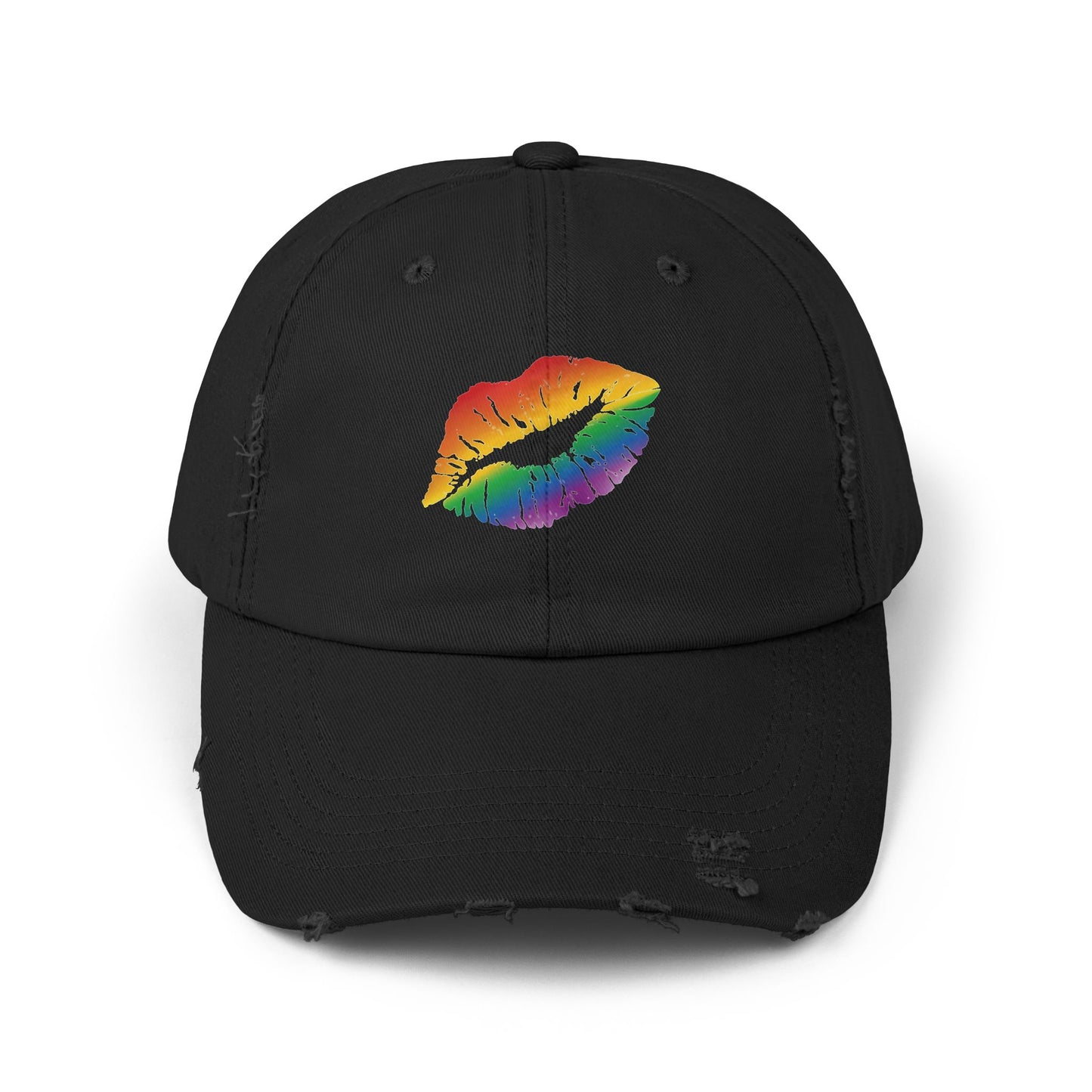 🧢🌈 My Lips Aren’t Sealed PRIDE Unisex Distressed Cap