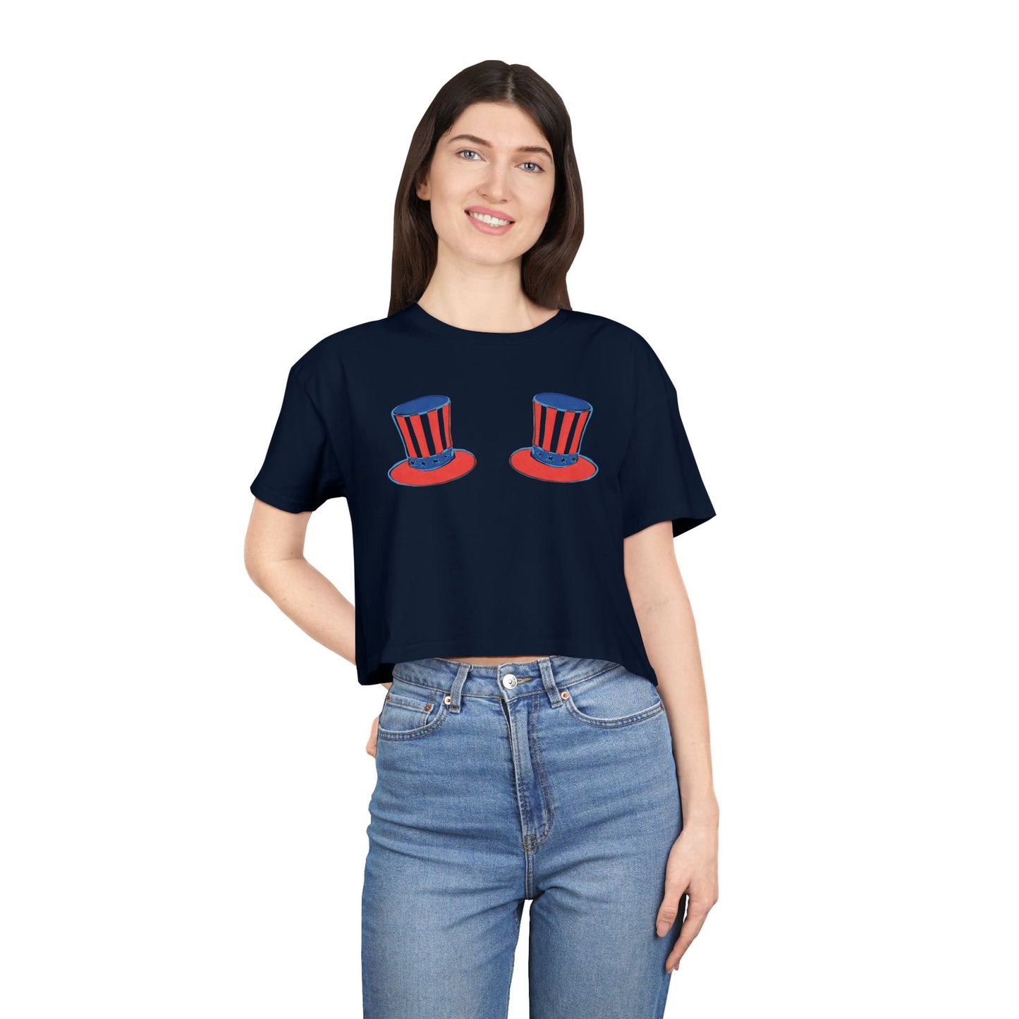 🎩 Hat Trick Women’s Crop Ta-Ta Tee