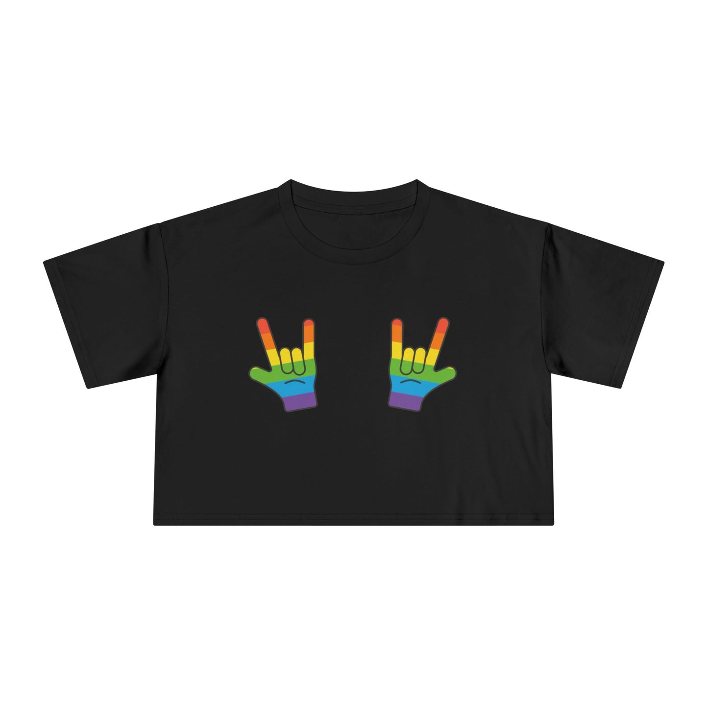 🤘🌈 Rage Against the Heteronormative Women’s Crop Ta-Ta Tee