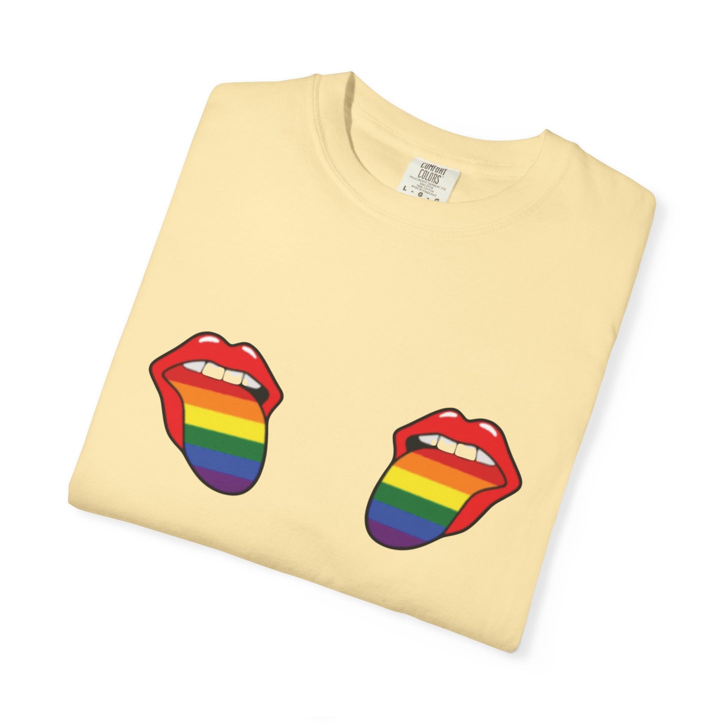 🌈👅 Taste the Gay Agenda PRIDE Unisex Garment-Dyed Ta-Ta T-Shirt