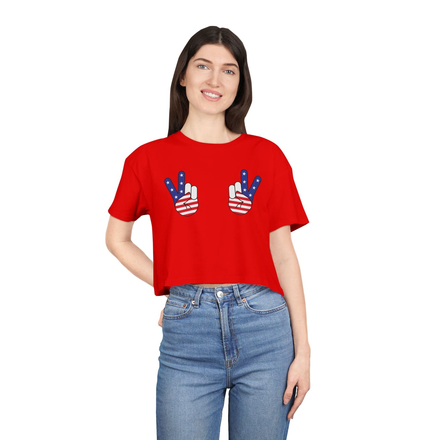 🇺🇸 Flying Your Flags Women’s Crop Ta-Ta Tee