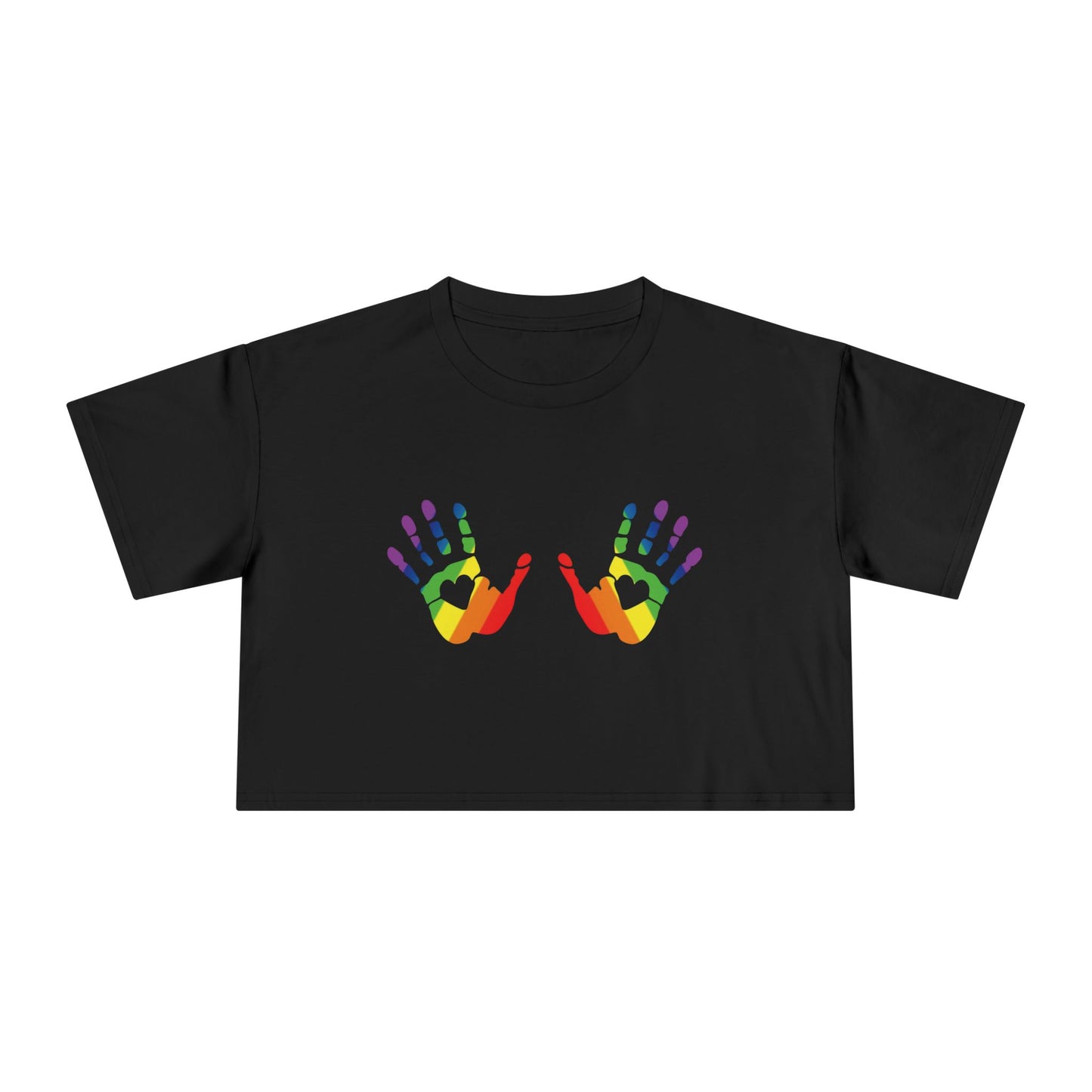 🌈 🙌Hands On Equality PRIDE Crop Ta-Ta Tee