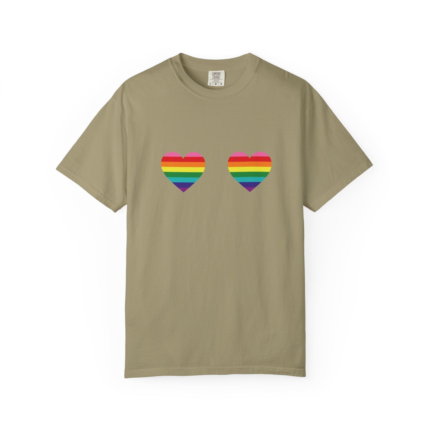 🌈💖 Love Looks Like This PRIDE Unisex Garment-Dyed Ta-Ta T-Shirt