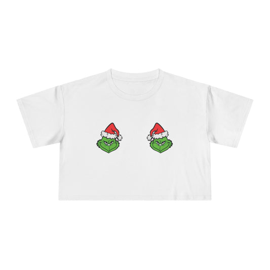 💚 Resting Grinch Face Women’s Crop Ta-Ta ee