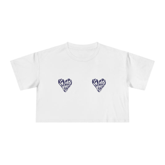 💙 My Heart Belongs to Kappa Women’s Crop Ta-Ta Tee