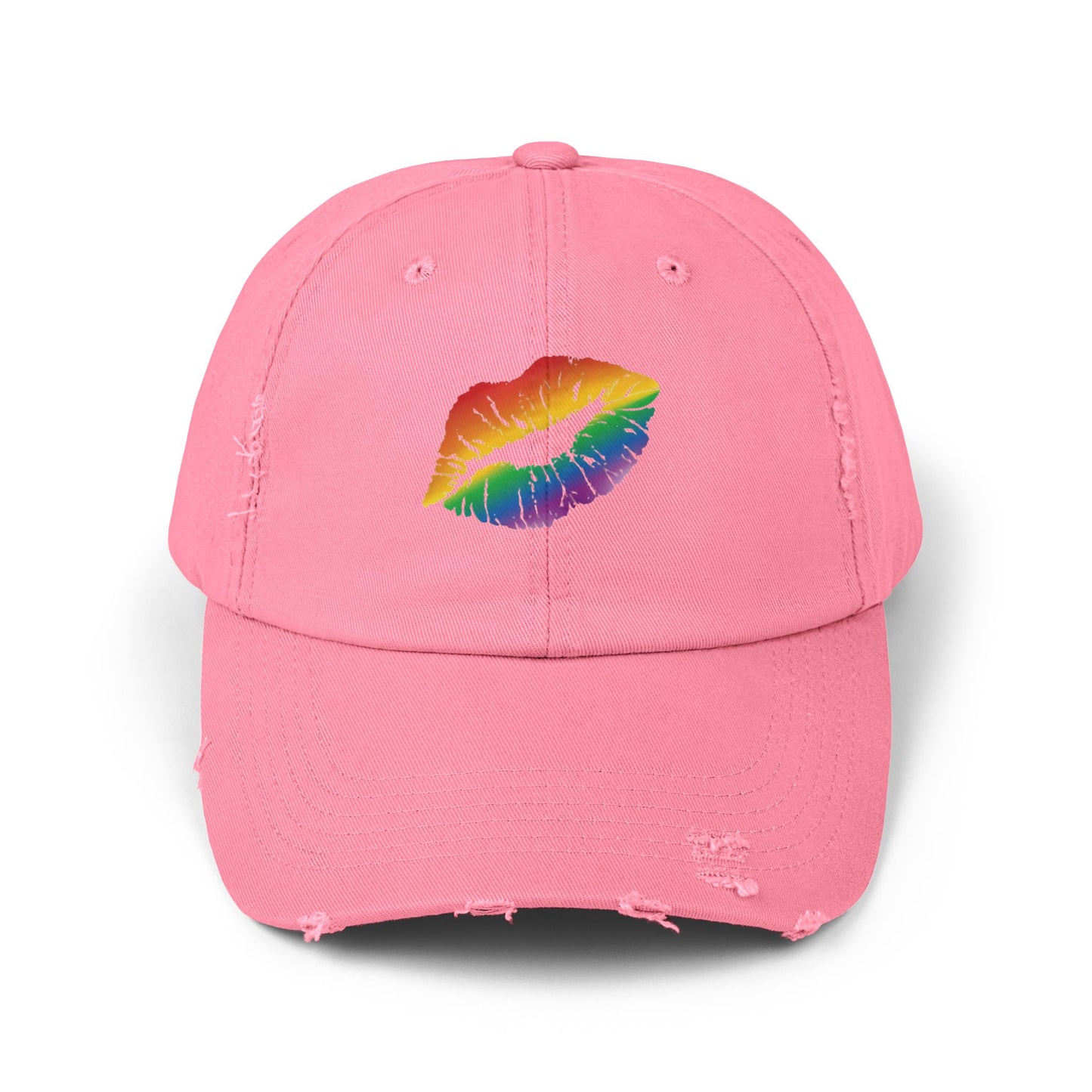 🧢🌈 My Lips Aren’t Sealed PRIDE Unisex Distressed Cap