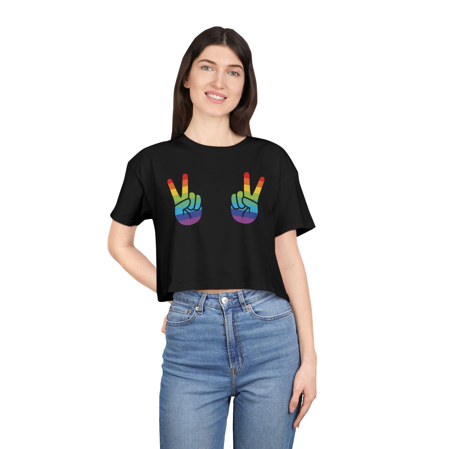 ✌️🌈 V Is for Visibility Women’s Crop Ta-Ta Tee