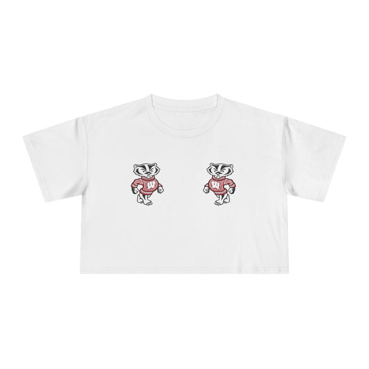 🦡 Buckwild for Bucky Wisco Women’s Crop Ta-Ta Tee