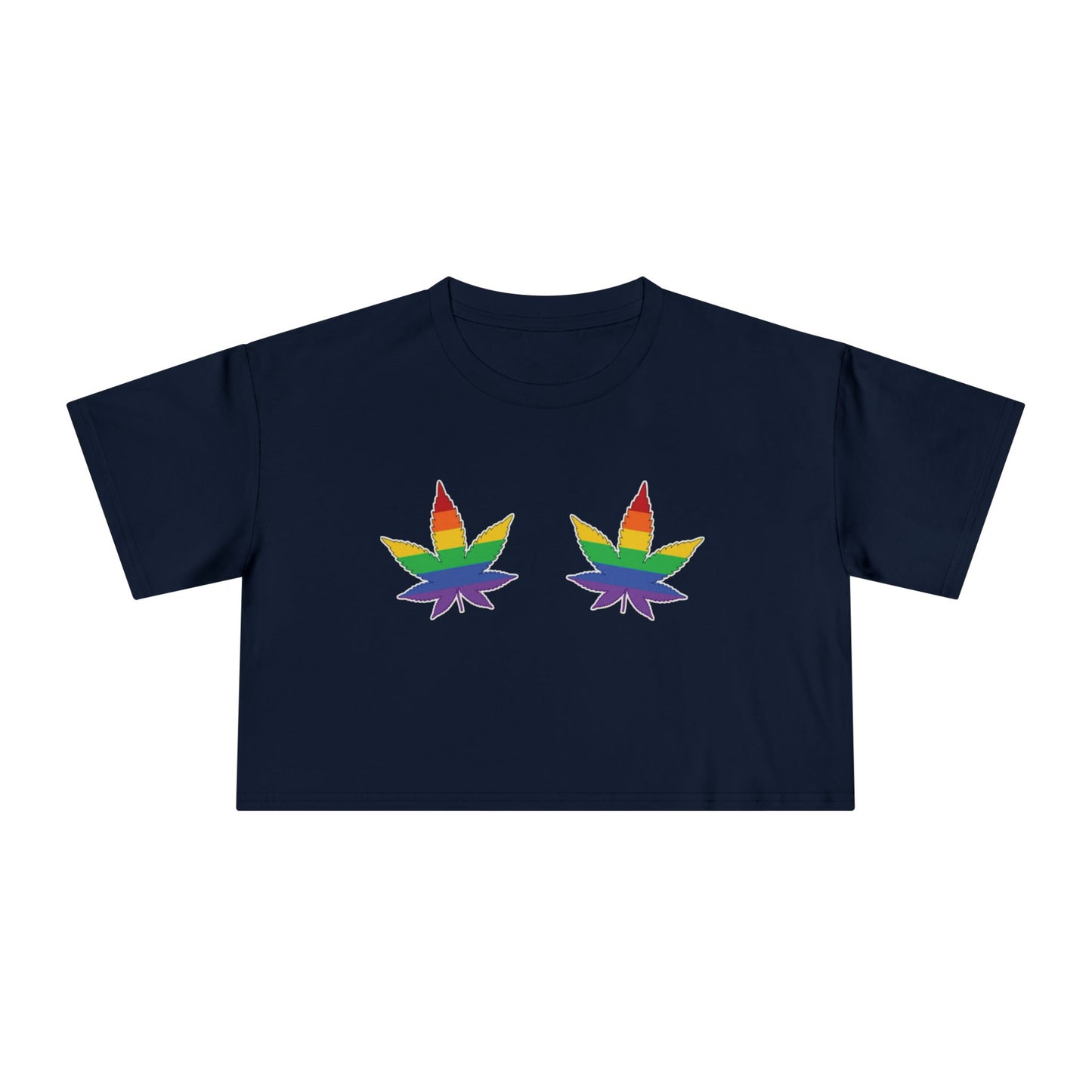 🍃🌈 High on Pride Women’s Crop Ta-Ta Tee